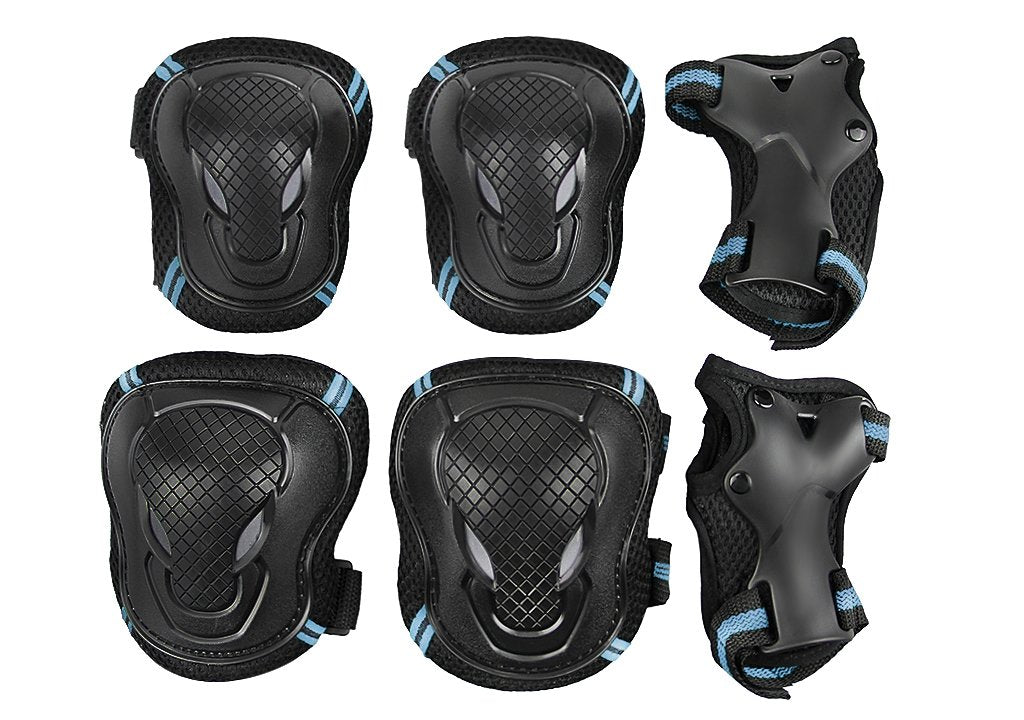Liying Neu Damen Herren Protektoren Set Schützer Set 6pcs Knieschoner Ellenbogenschützer Handgelenks