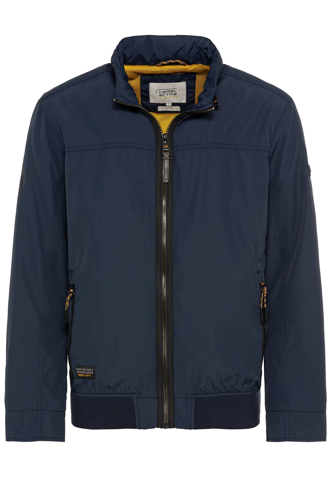 camel active Herren Leichter Blouson aus recyceltem Polyester 27 Dunkelblau, 27 Dunkelblau