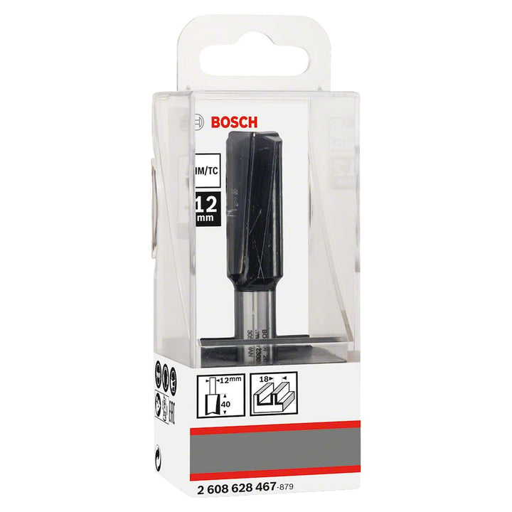 Bosch Professional Zubehör 2608628467 Nutfräser 12 mm, D1 18 mm, L 40 mm, G 81 mm Ø 18 mm 12 mm L 40