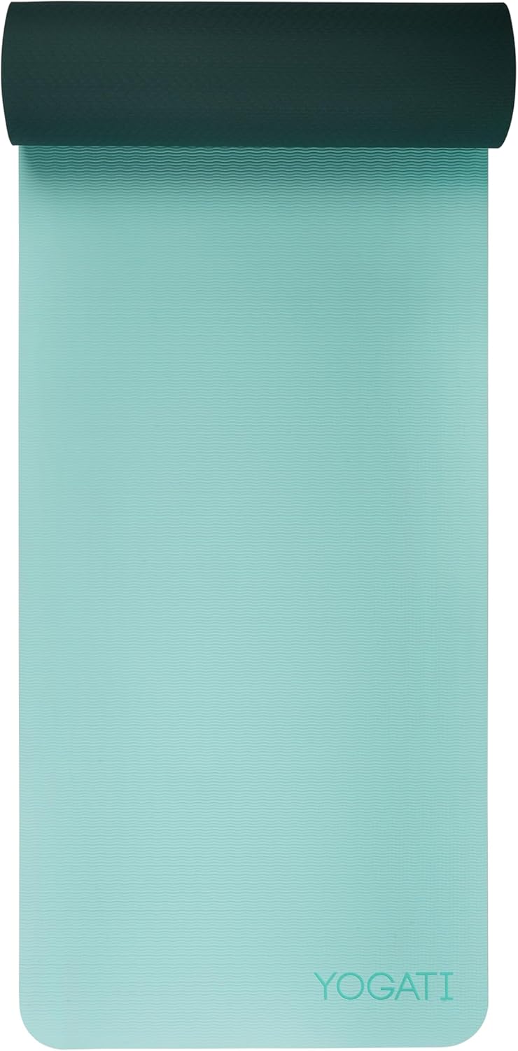 YOGATI Sportmatte Fitnessmatte Rutschfest mit Tragegurt. Gymnastikmatte für Yoga, Pilates und Fitnes