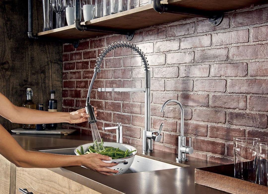 Moen S5530 SIP modernes one-handle Hohe Arc Getränk Wasserhahn, Chrom Chrome, Chrome