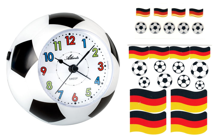 Atlanta Fussball Wecker + Sticker Aufkleber Deutschland Kinder Jungen - 1199 EM