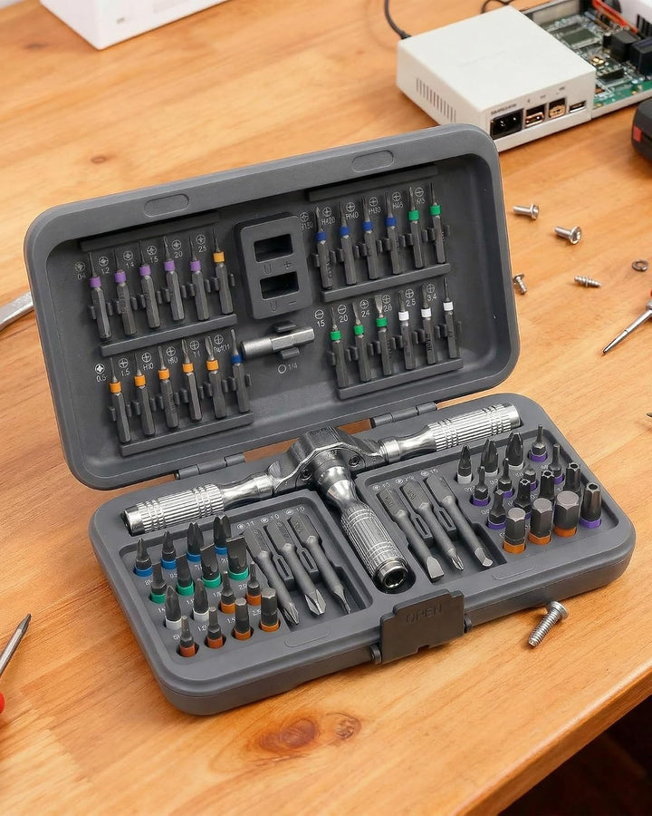 66-in-1 Ratschen Schraubendreher Set - Magnetisch Ratschenschraubendreher, 66-in-1