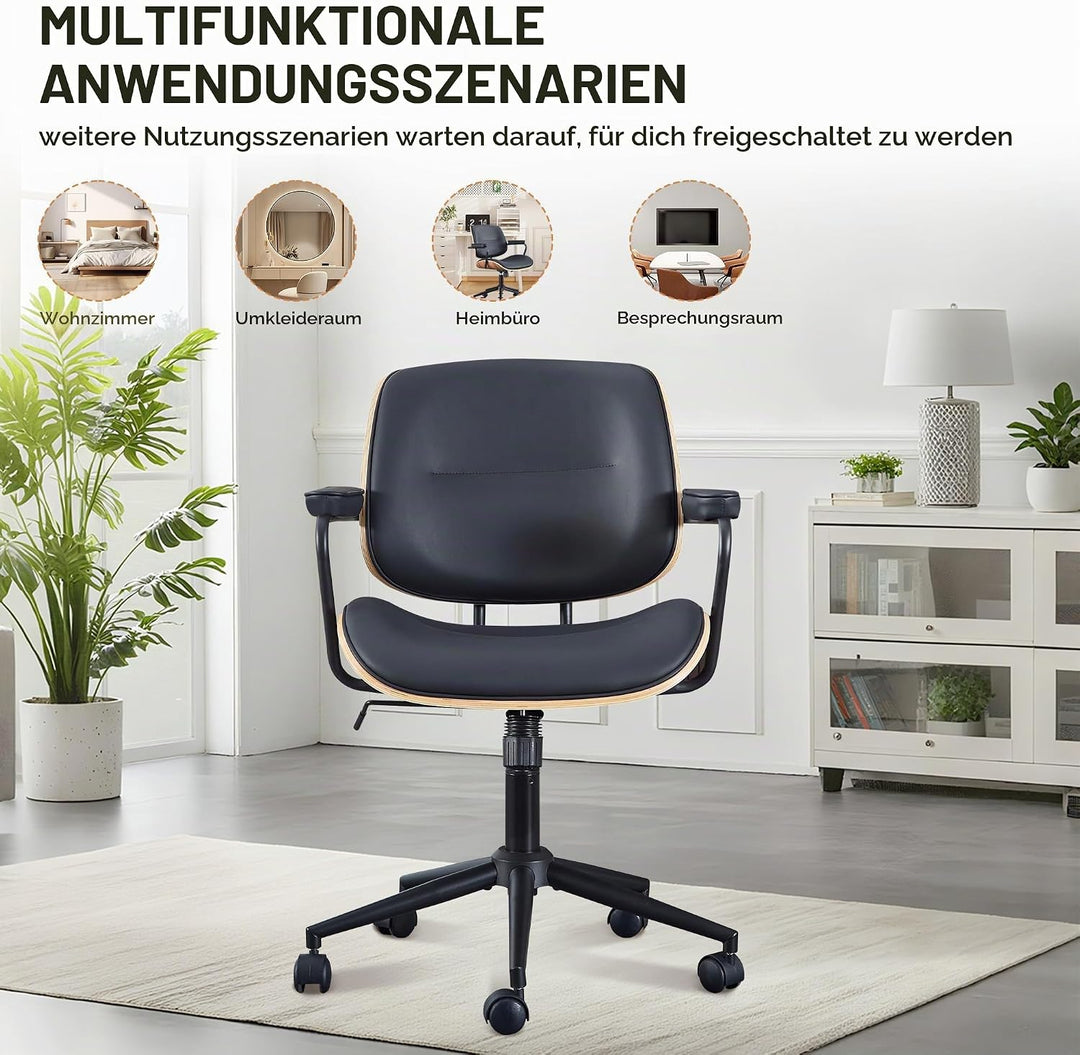 bürostuhl ergonomisch für homeoffice Bürostuhl mit Armlehne Medieval Modern Schreibtischstuhl 360°Dr