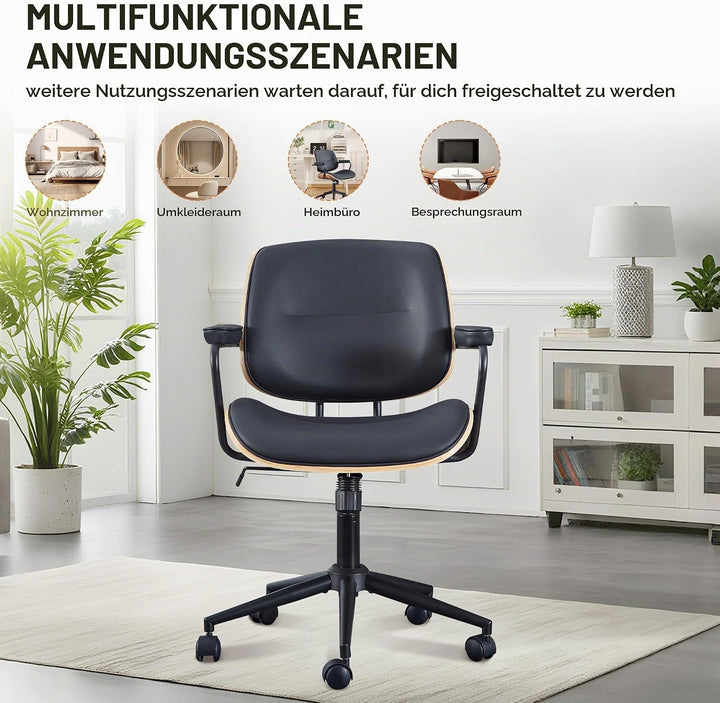 bürostuhl ergonomisch für homeoffice Bürostuhl mit Armlehne Medieval Modern Schreibtischstuhl 360°Dr