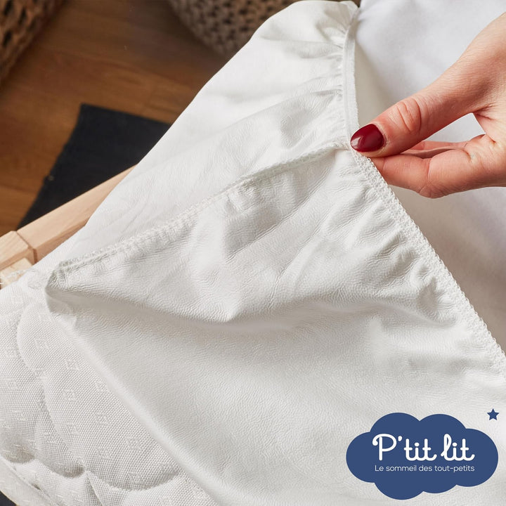 P'tit Lit Bettlaken Magique 2-in-1, 60 x 120 cm, Weiss 60x120 cm Weiss, 60x120 cm Weiss