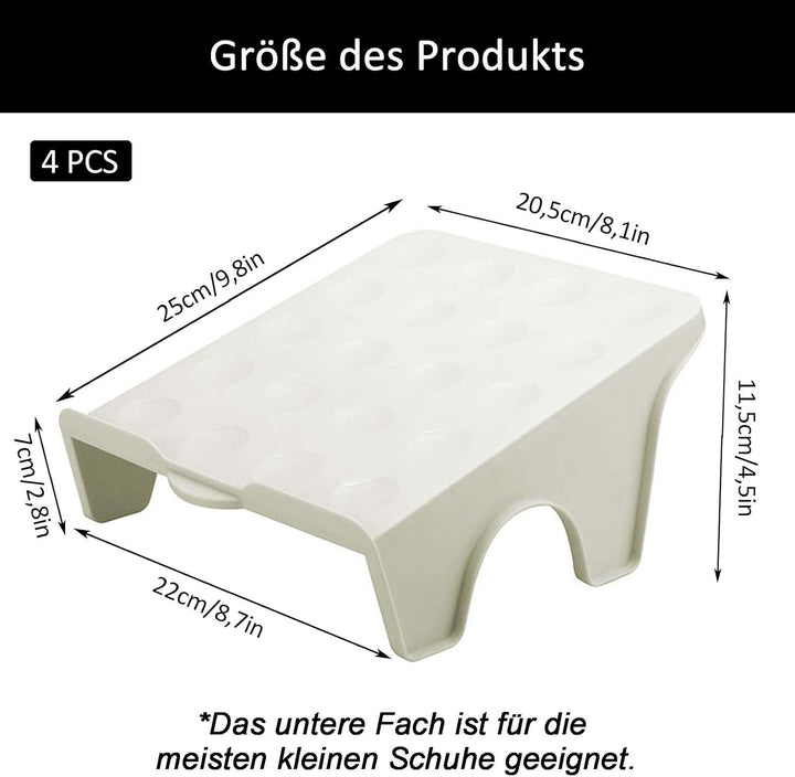 Schuhschlitze Organizer, 4 Stück Rutschfest Schuhhalter, Rutschfest Schuhe Schrank Schuhorganizer, P
