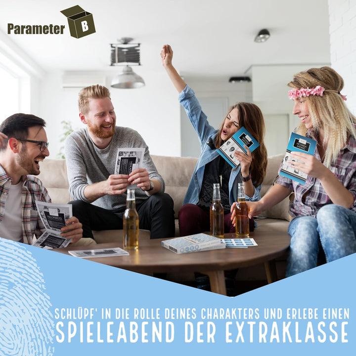 Irren ist tödlich - Krimidinner für 4 Personen – spannendes Krimidinner für zuhause - Krimispiel - r