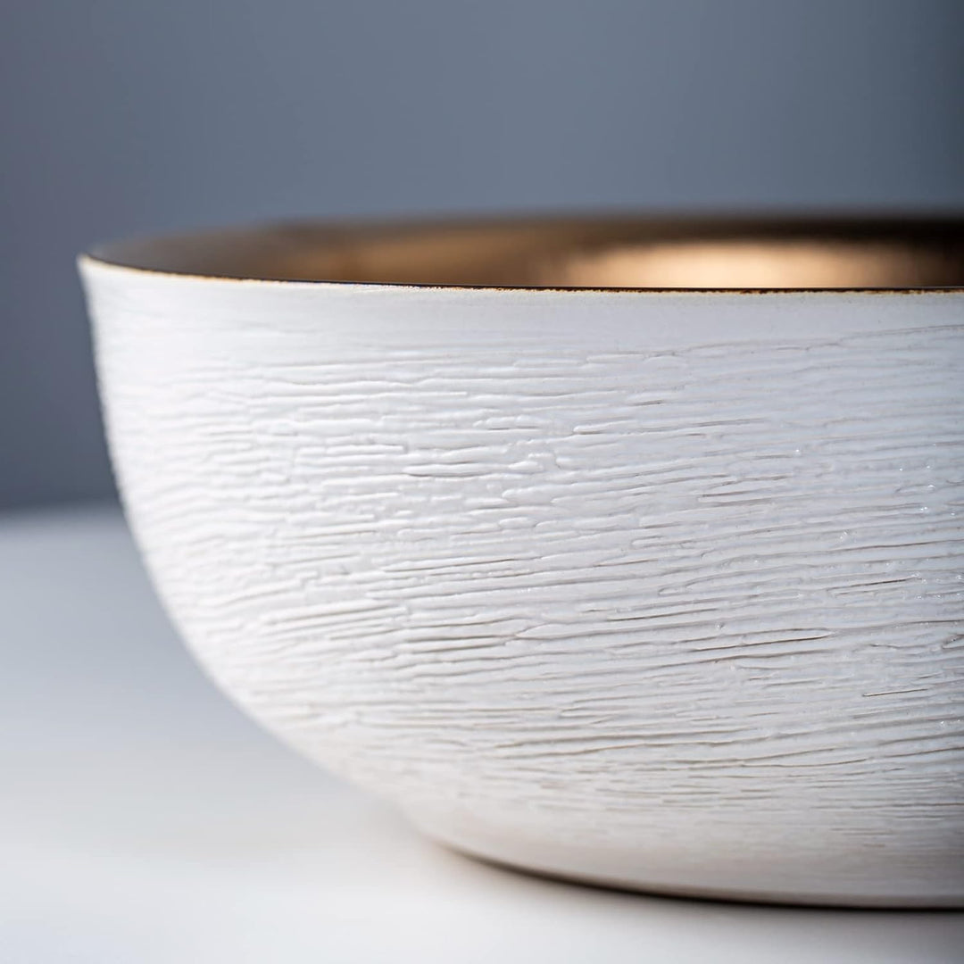 Keramik Arbeitsplatte Waschbecken für Bad Kunst jingdezhen einzigartige Handwerk weiss gold lavabo m