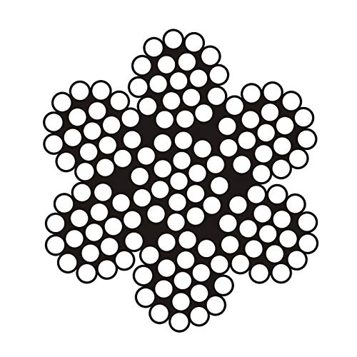 DQ-PP STAHLSEIL | 2mm | 100m | Edelstahl INOX | 7x19 weich | Drahtseil für Rankhilfe Rostfrei Seil S