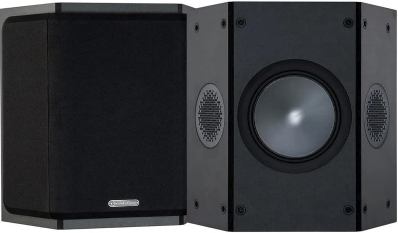 Monitor Audio Bronze FX 6G | Farbe: Schwarz | Surround-Lautprecher | Paar | Heimkino | 2-Wege | 8 Oh