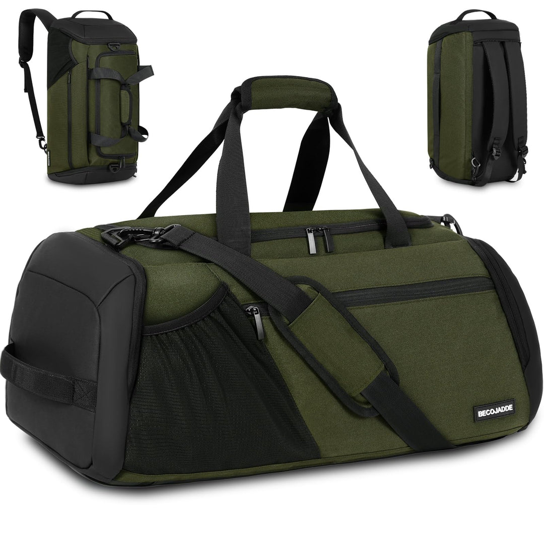 BECOJADDE Sporttasche Herren 40L Gross Sporttaschen Reiserucksack Mehrere Taschen Rucksack mit Schuh