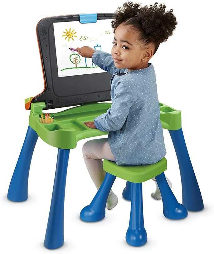 VTech Interaktiver Schreibtisch, Kunststoff, Mehrfarbig