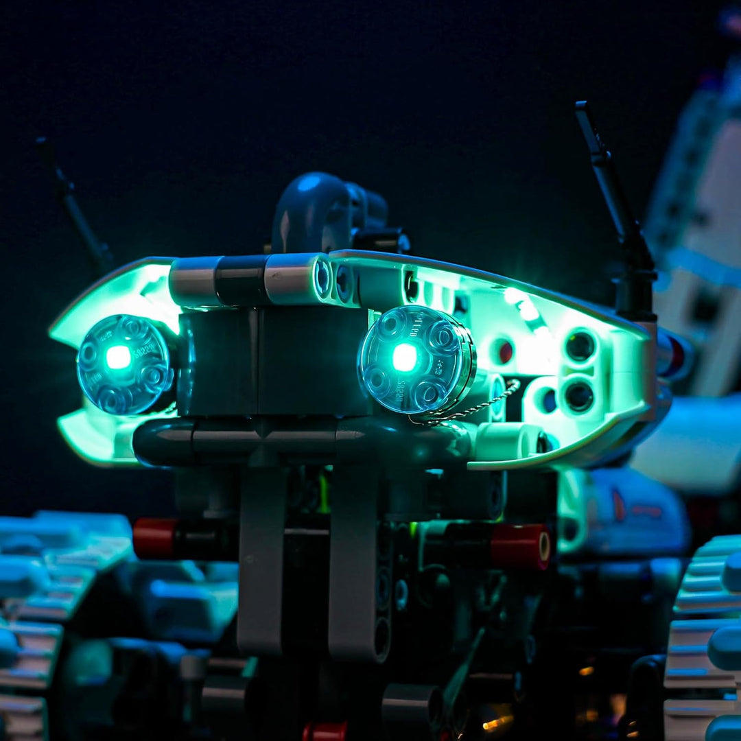 Fernbedienung Licht-Kit Kompatibel mit Lego Lunar Outpost Moon Rover Space Vehicle 42211 (Kein Model