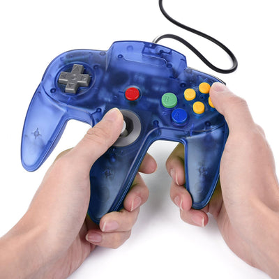 miadore 2X USB N64 64 Controller Plug & Play Joystick Gamepad N64 PC-Controller für Windows PC MAC R