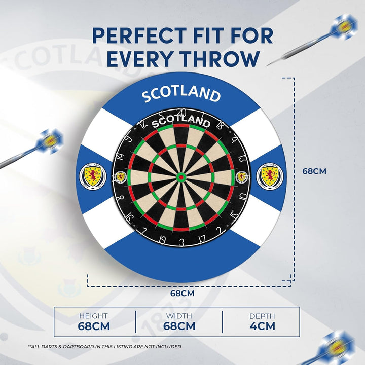 Darts Corner Schottland Dartscheibe Surround | Offiziell lizenziertes Schottland St Andrews Cross (S