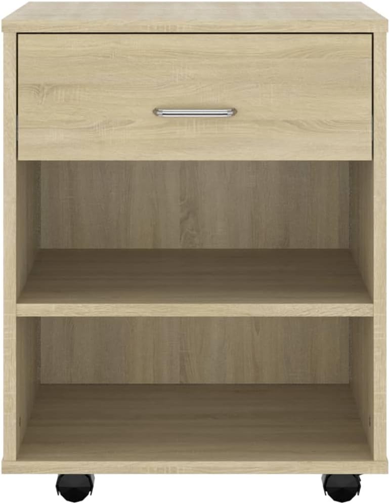 vidaXL Rollschrank mit Schublade Fächern Rollcontainer Büroschrank Aktenschrank Bürocontainer Schran