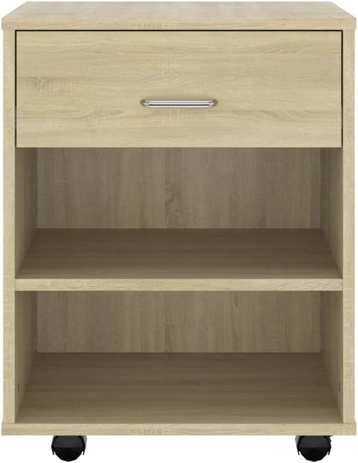 vidaXL Rollschrank mit Schublade Fächern Rollcontainer Büroschrank Aktenschrank Bürocontainer Schran