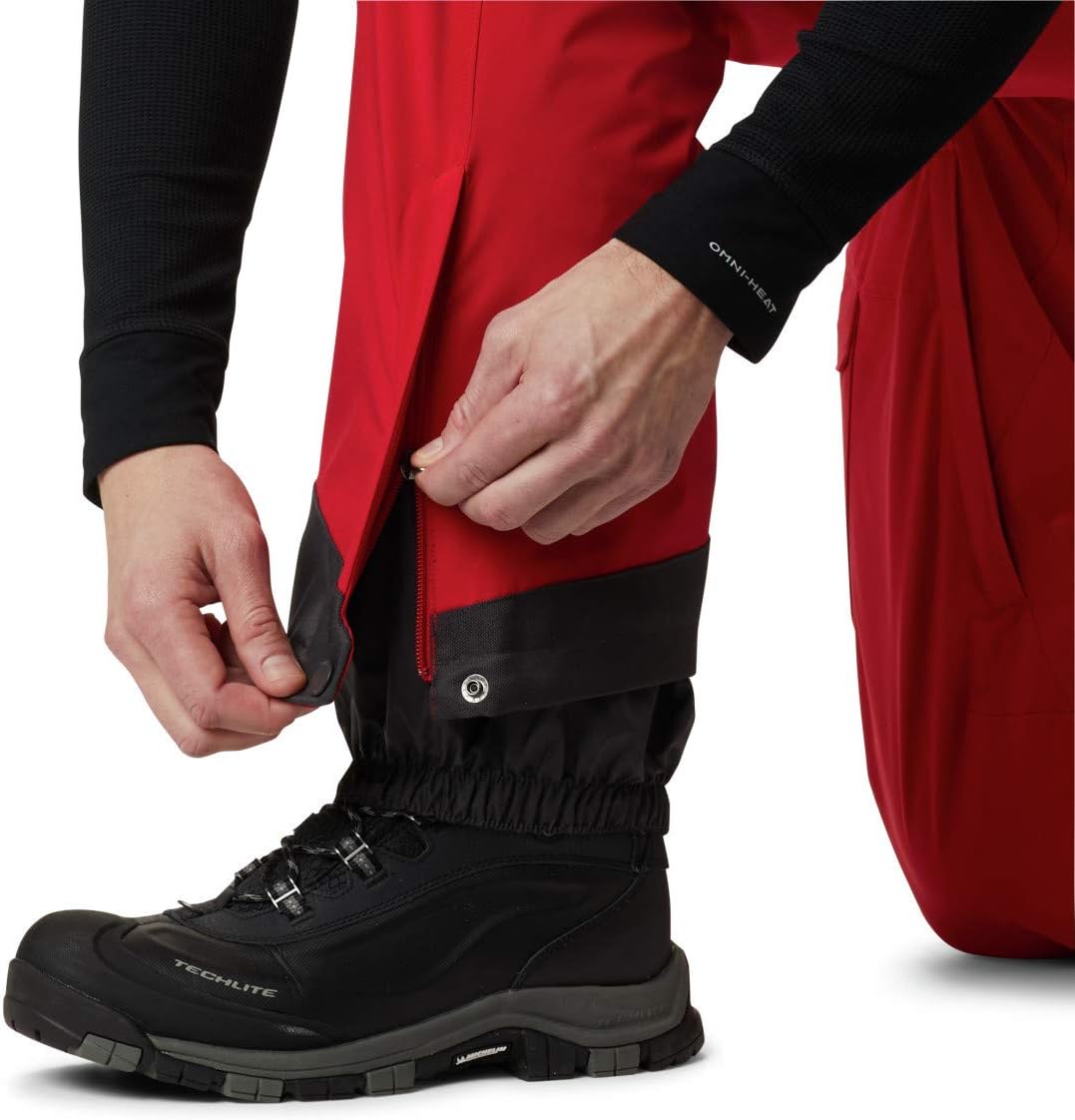 Columbia Mens Powder Stash Pant Berg Red S, Berg Red S