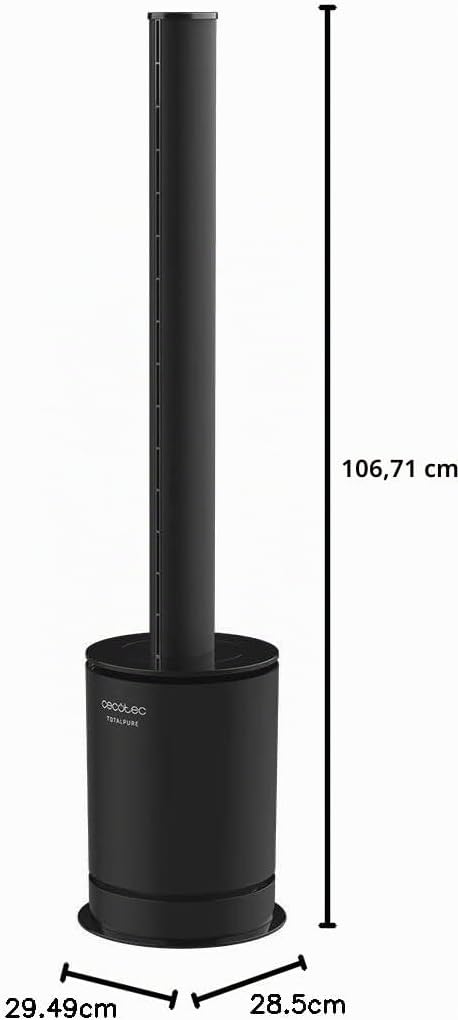 Cecotec Ventilator, Heizgerät, Luftreiniger TotalPure Connected MAX - 2000W Heizleistung, 45W Ventil