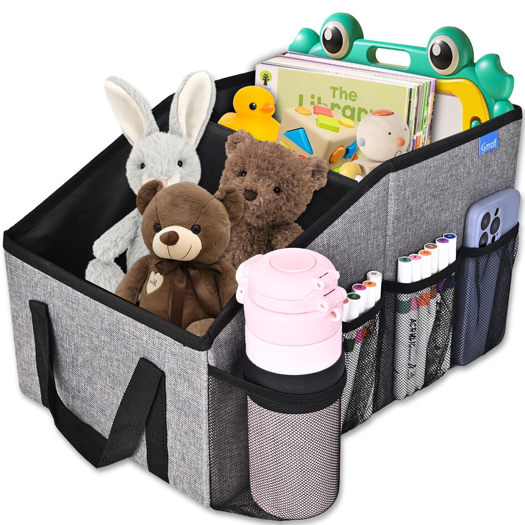 Auto Organizer für Vorne und Rücksitz, Beifahrersitz, Auto Organizer Kinder mit Mehrere Taschen Getr