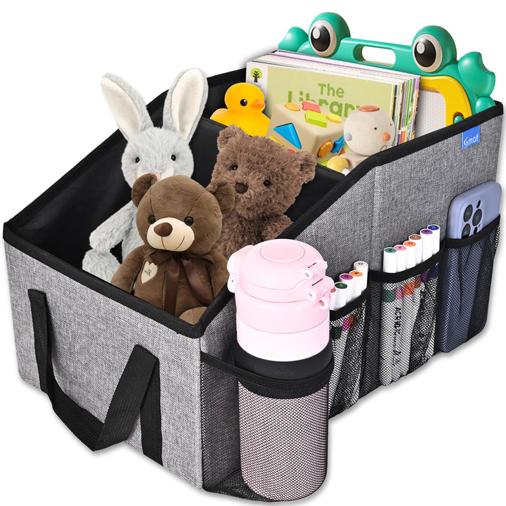 Auto Organizer für Vorne und Rücksitz, Beifahrersitz, Auto Organizer Kinder mit Mehrere Taschen Getr