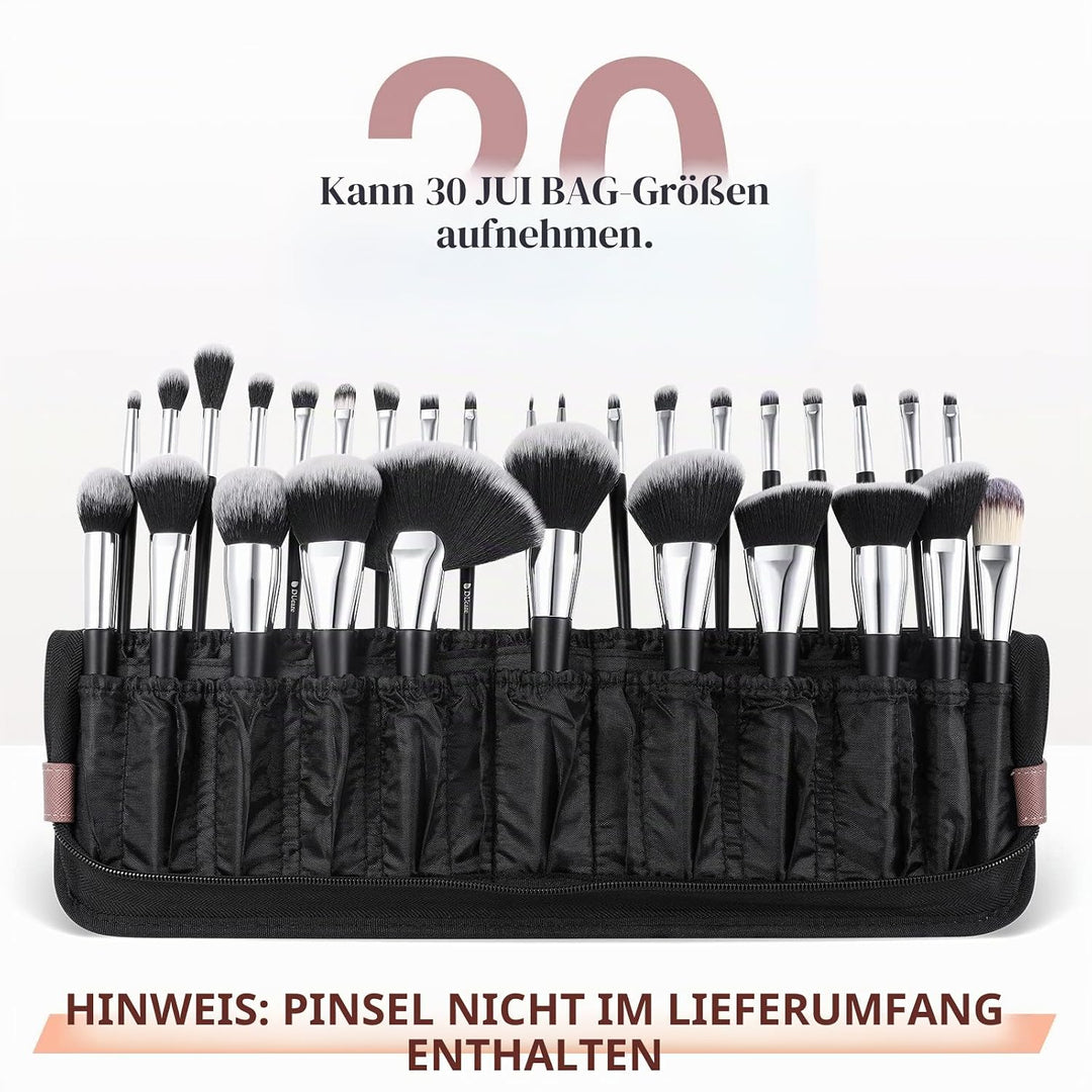 DUcare Make up Pinsel Organizer-Tasche, tragbare Kosmetiktasche für die Reise, Stand Up Cosmetic Bag