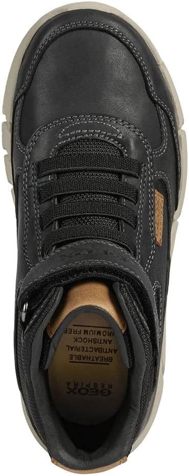 Geox Jungen J Flexyper Boy E Backpacking Boot, Schwarz