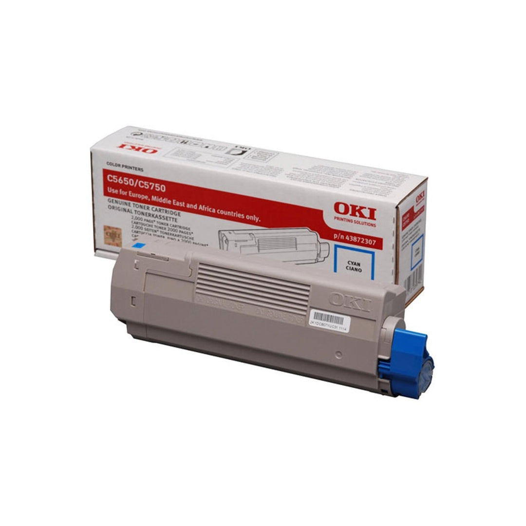 OKI 43872307 C5650, C5750 Tonerkartusche 2.000 Seiten, cyan Gelb