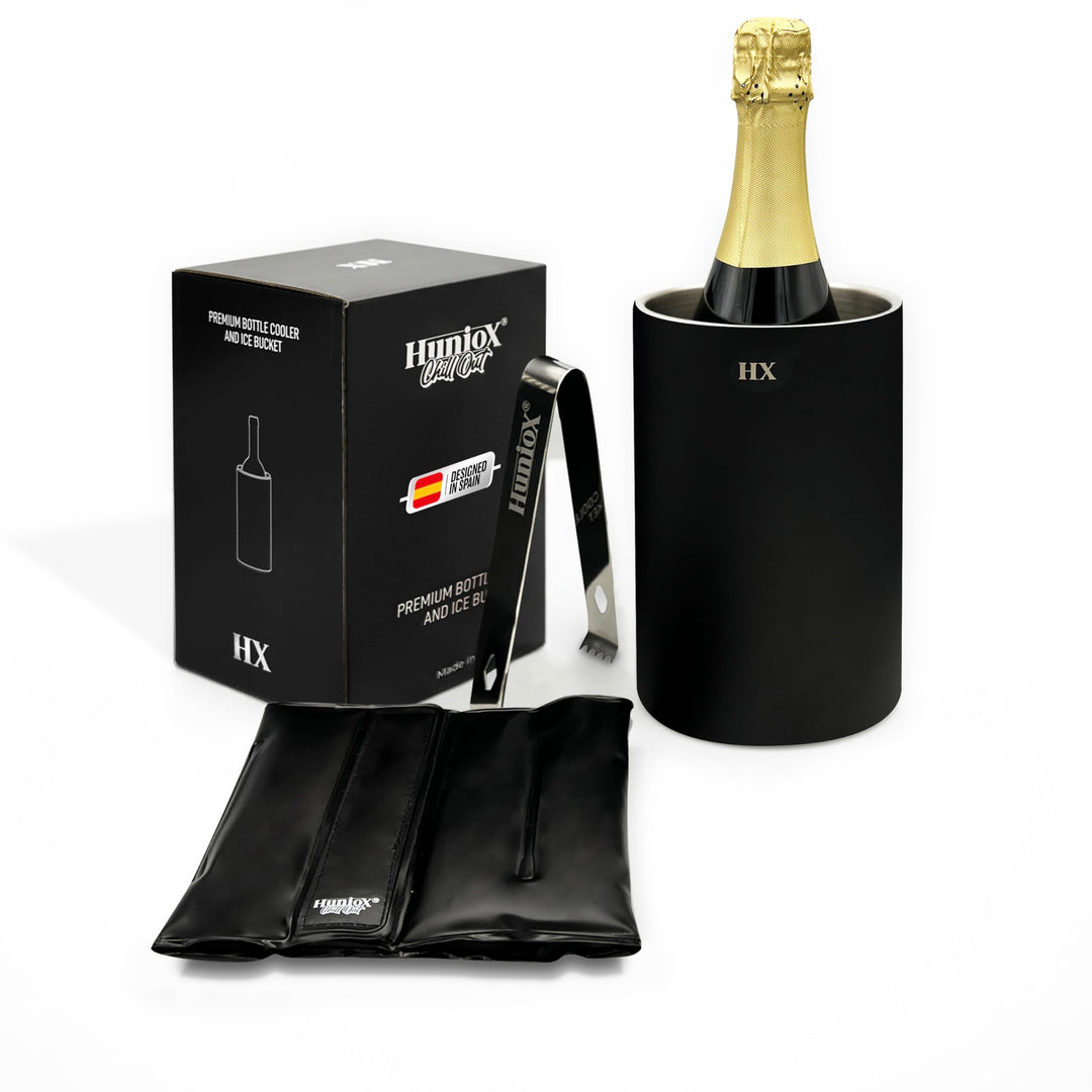 Chill Out Weinkühler - Flaschenkühler - Champagner Kühler - Eiskübel - Eisbehälter für Eiswürfel - W