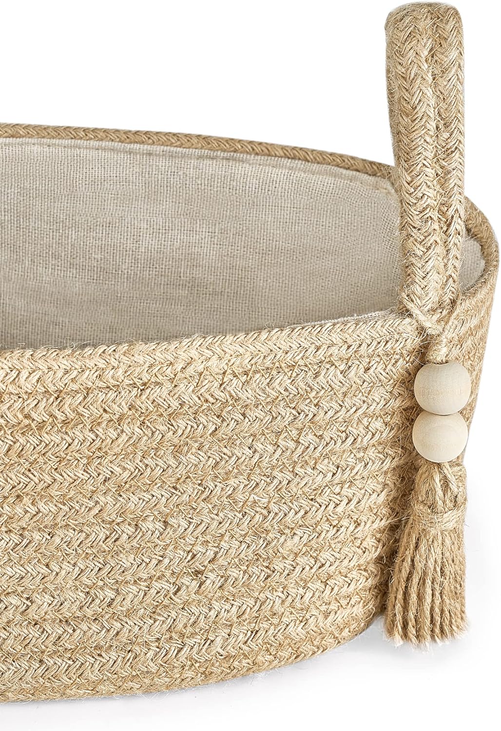 Mkono Kleiner Aufbewahrungskorb für Toilettenspülkasten Boho-Badezimmer-Dekor gewebtes Seil Toilette