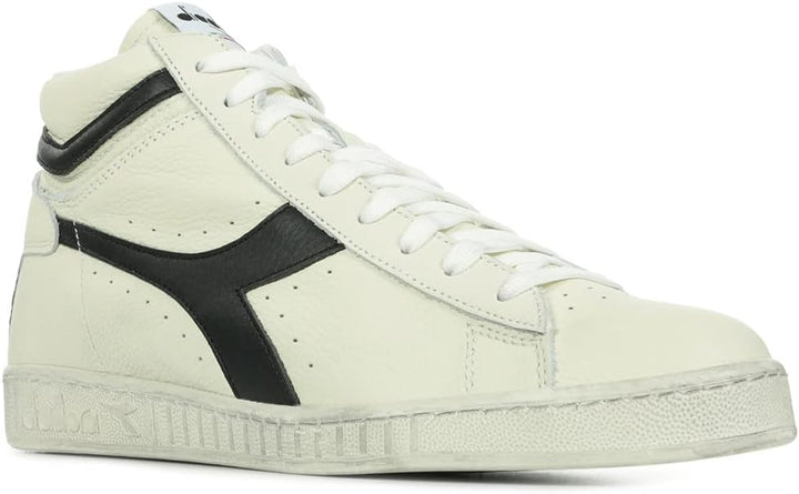 Diadora Unisex Game L High Waxed Hohe Sneaker 47 EU Weiss, 47 EU Weiss