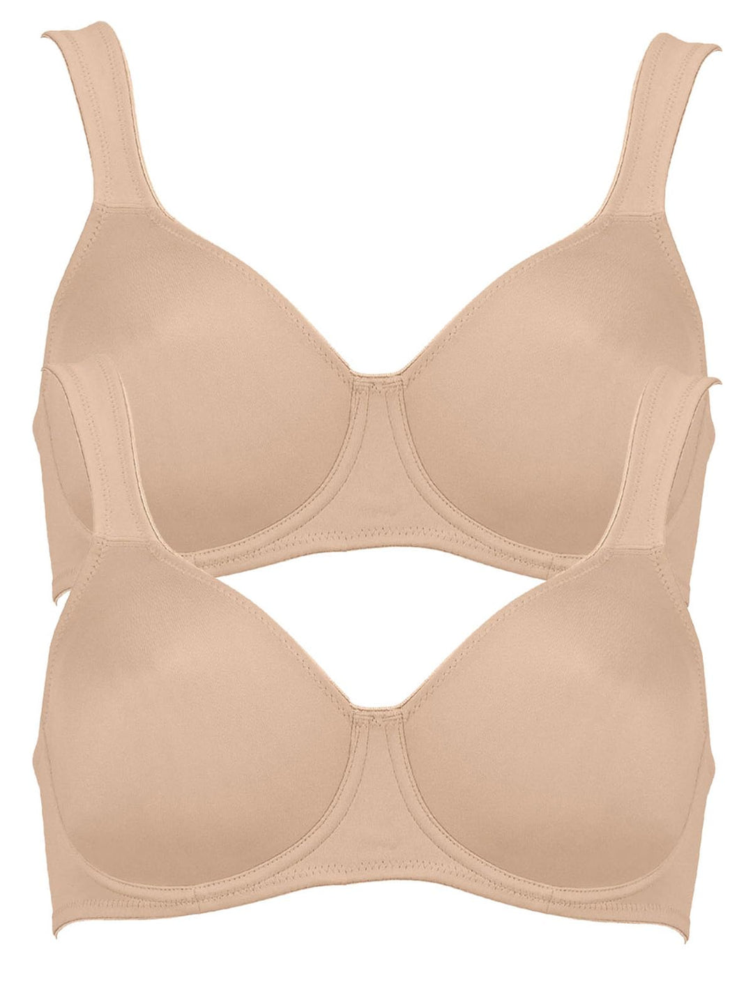 Anita 2er Sparpack Bügel BH TWIN 5490 Gr. 65-100 B-H 70B Beige, 70B Beige