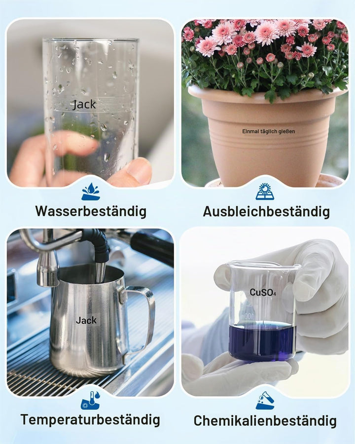 40910 Etikettenband Transparent 9mm x 7m, Schwarz auf Transparent, Kompatibel mit Dymo D1 Etiketteta