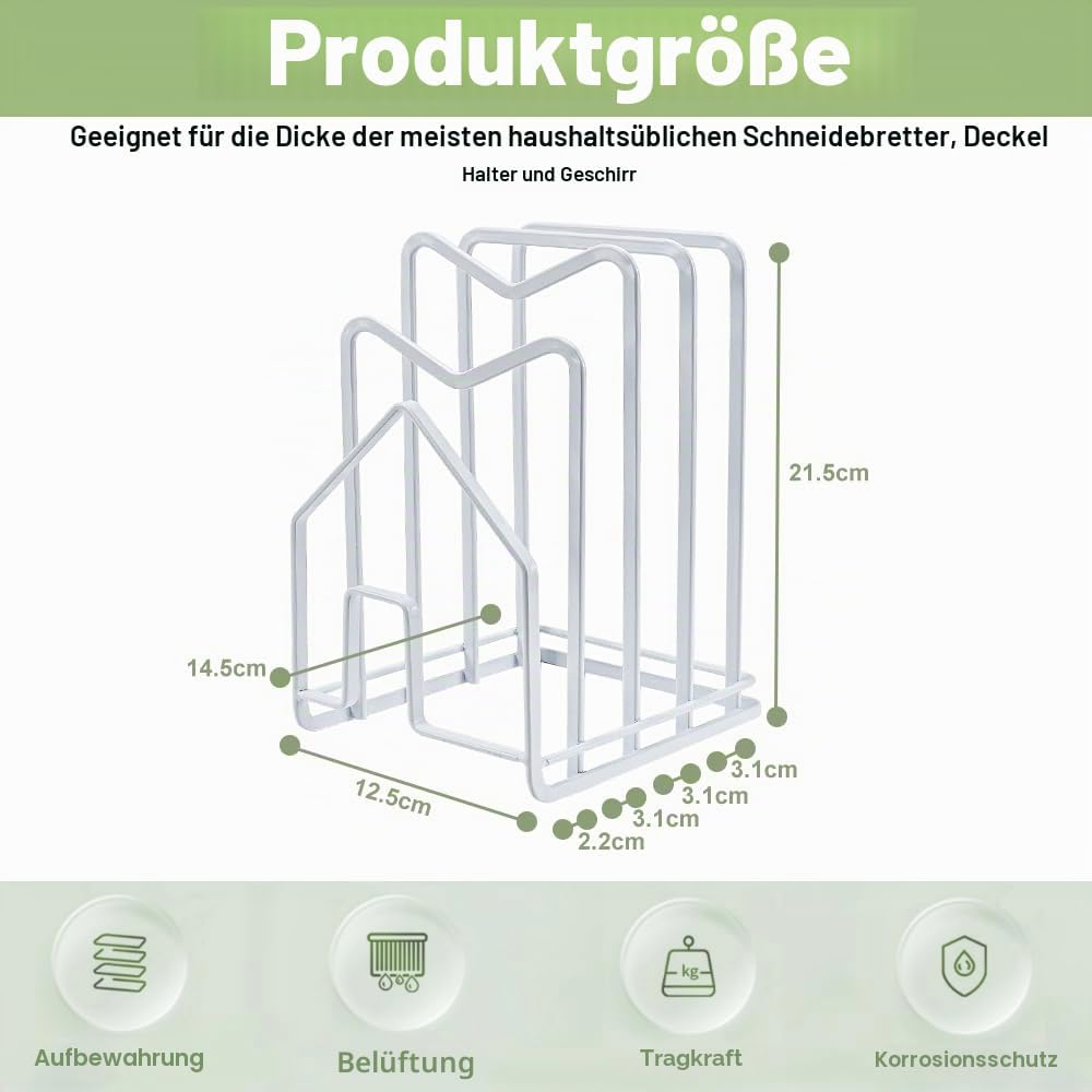 LIMITADA Schneidebrett Rack Schneidebrettständer WeisseSchneidebrett Halter Ständer Schneidebrett Ha