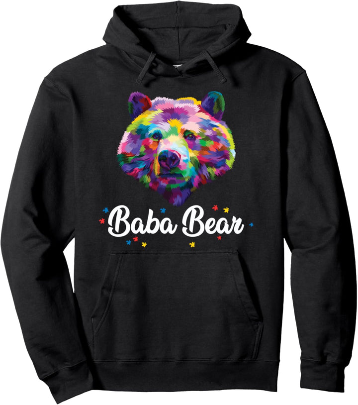 Buntes, süsses, autistisches Enkelkind mit stolzen Grosseltern Pullover Hoodie