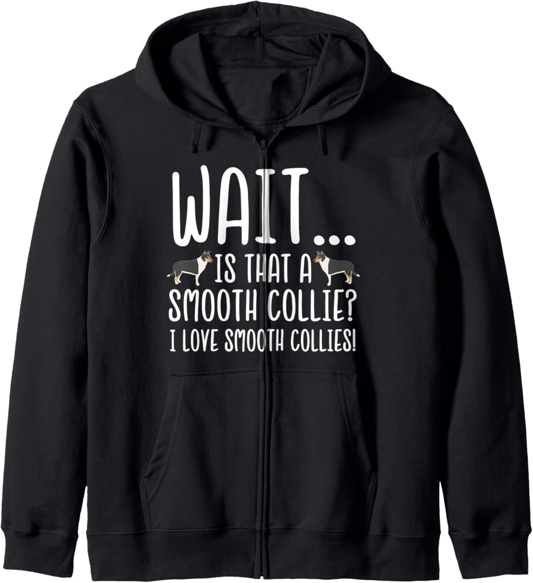 I Love Smooth Collies Kapuzenjacke