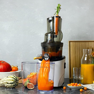 Kuvings | Entsafter | REVO830 | Slow Juicer | Doppelte Einfüllöffnung | automatisches Schneidesystem