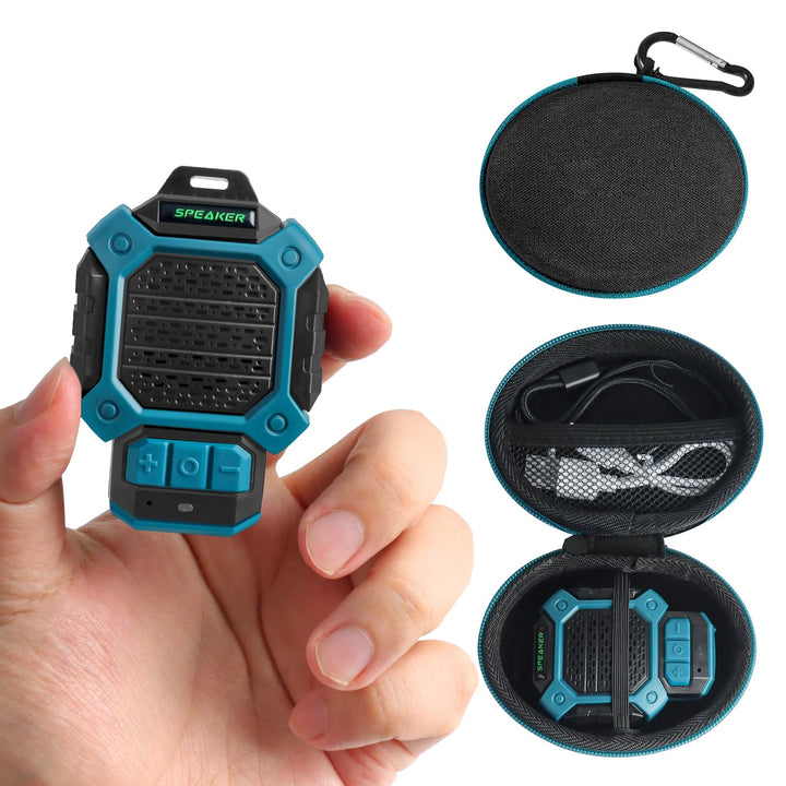 tragbarer Mini Bluetooth Lautsprecher, Clip-On Wireless Jobsite Pro wasserabweisender tragbarer Laut