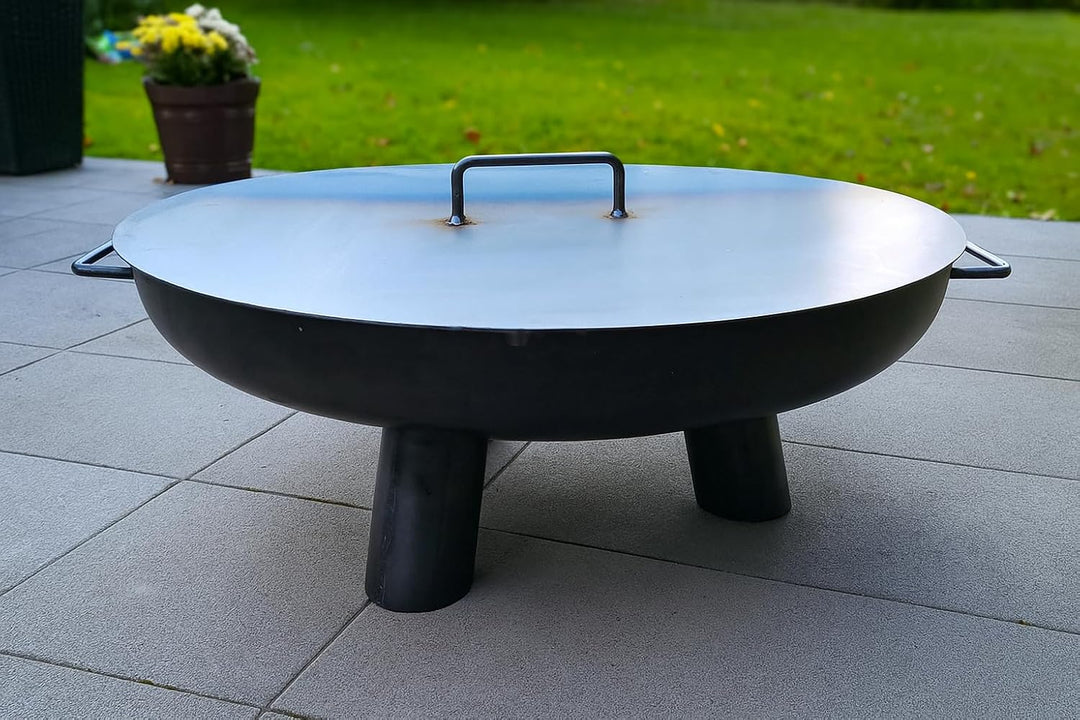SOUK ONE Deckel für Feuerschale Ø 60 cm - Feuerstelle Deckel für den Garten, Deckel für Feuerschalen