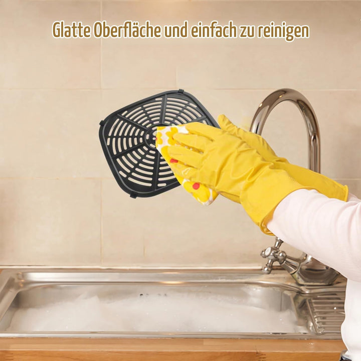 HeissLuftfritteuse ZubehöR Quadratische Grillpfanne 22.5 Cm Antihaftbeschichtete Crisper-Platte Ersa