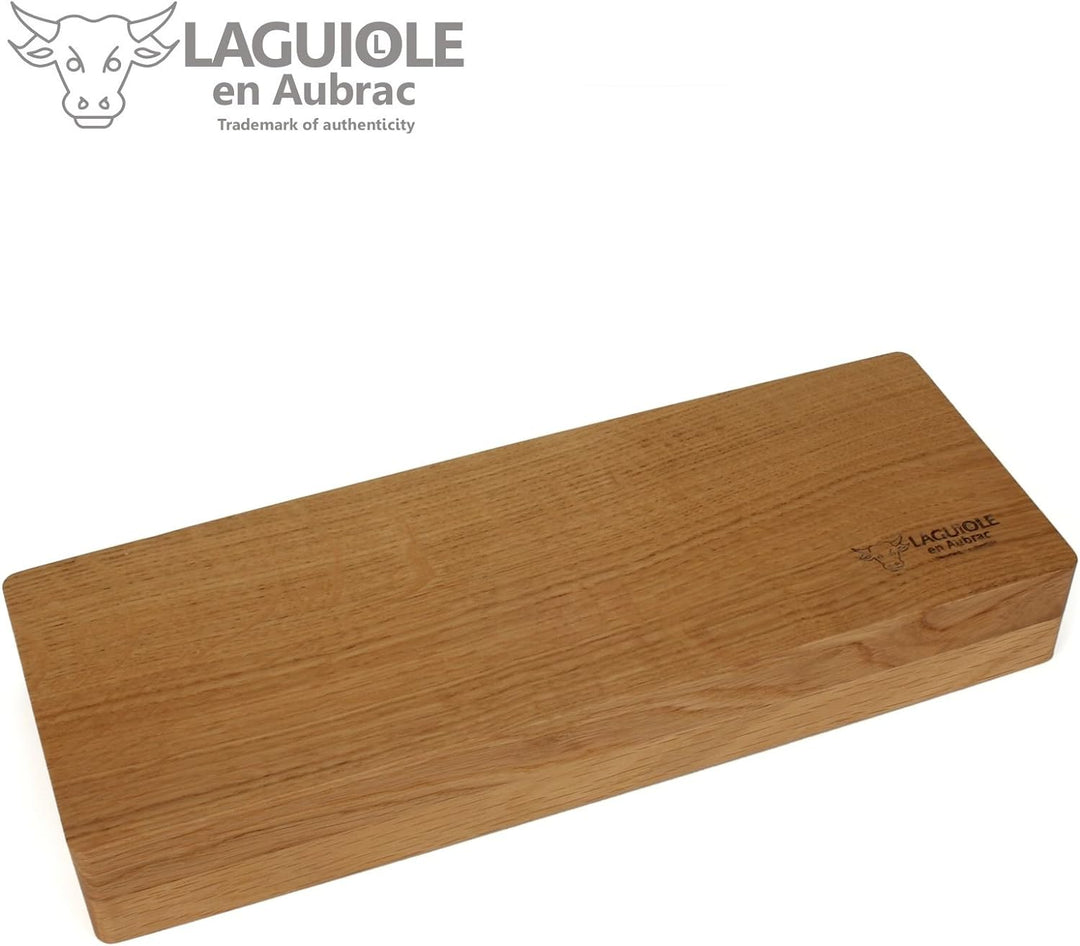 Laguiole en Aubrac - 1 Steakmesser und 1 Gabel Besteck-Set - Griff Ebenholz - Original Frankreich mi