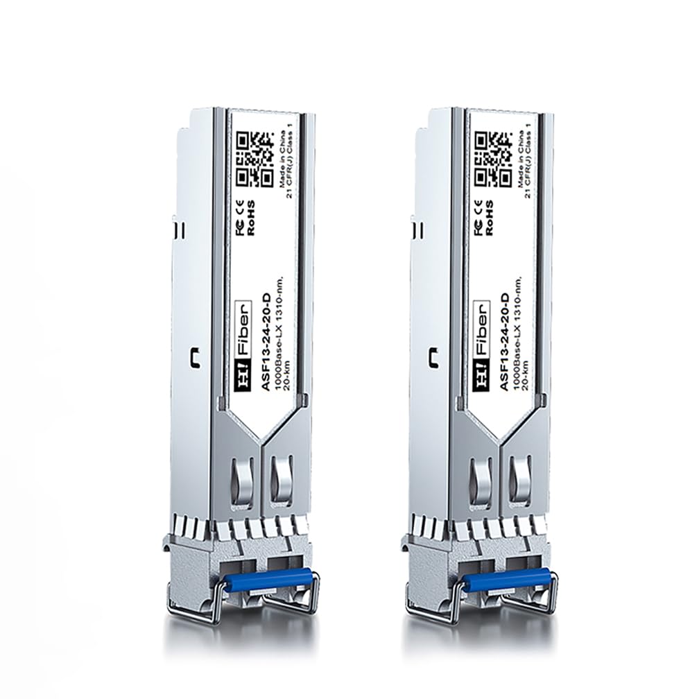2 Stück, 1000BASE-LX SFP Transceiver, SFP zu LC, 1.25G Singlemode modul Kompatibel mit Cisco GLC-LH-