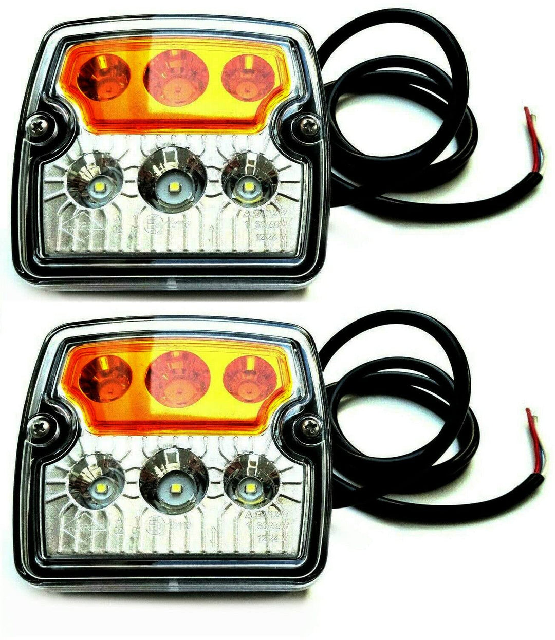 MelTruck® 2x LED Blink-Positionsleuchte Standlicht Blinker LKW Anhänger Traktor 12V 24V