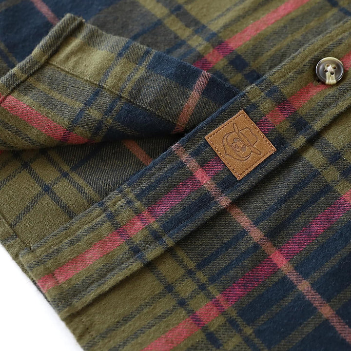 Dubinik® Flanellhemd Herren Button Down Kariert Baumwollhemd Freizeithemd Hemd Herren Langarm mit Zw