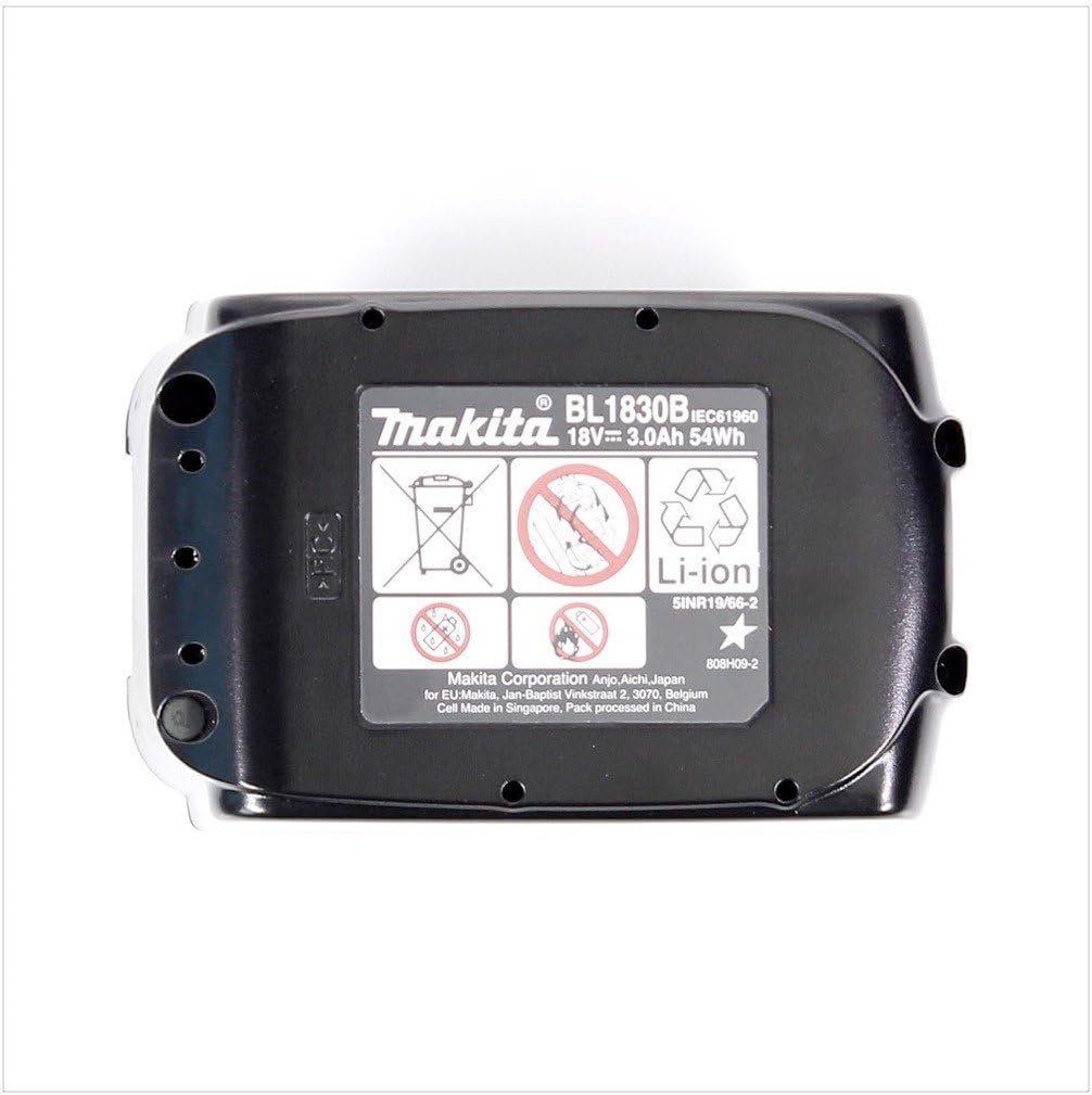 Makita BL1830 18.0 V 3.0 Ah Lithium-Ionen-Batterie (638409–2) – Originalprodukt