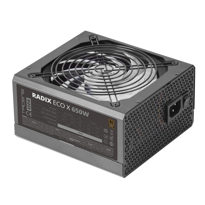 Tacens Radix ECO X 650, Netzteil PC ATX 650W, 6 Jahre, Silent AI-RPM Technologie, 87% Wirkungsgrad,