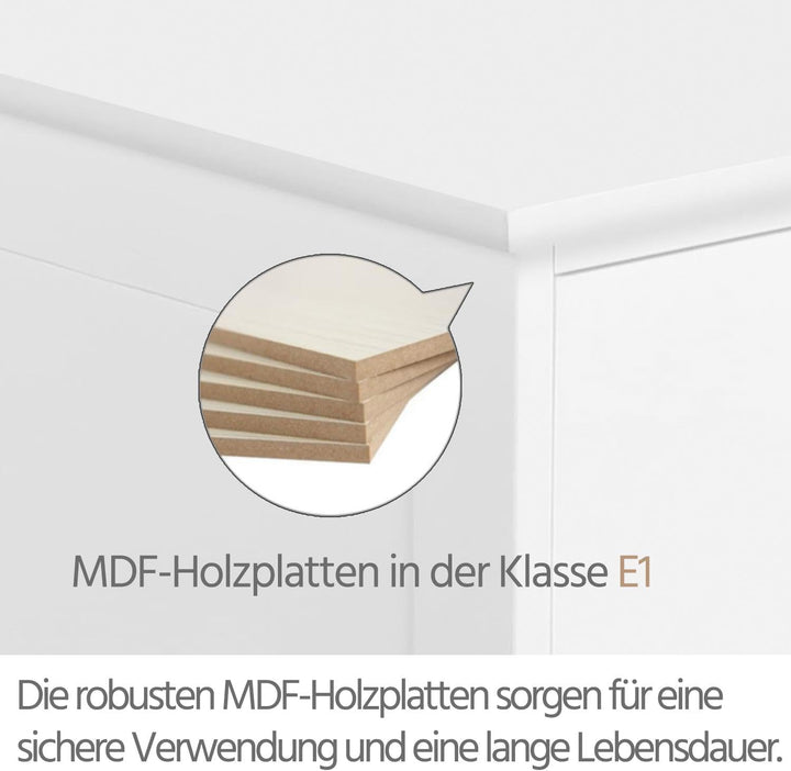 Yaheetech Nachtschrank Kommode Boxspringbett Nachttisch Nachtkommode mit Stauraum 40 x 35 x 60 cm Sc
