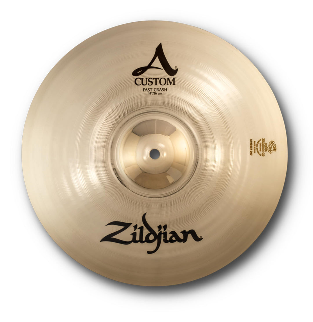 Zildjian A Custom Series - 14" Fast Crash Cymbal - Brilliant finish 14 Zoll, 14 Zoll