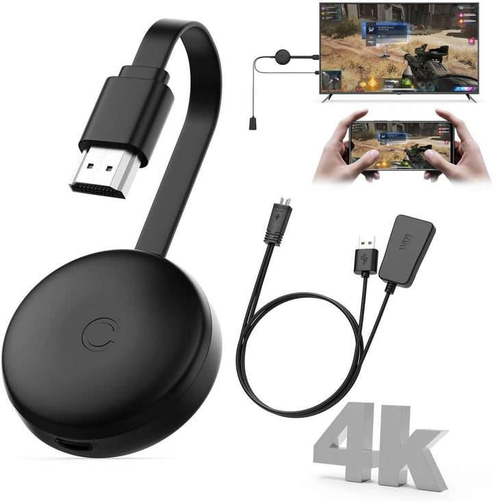 4K Wireless HDMI Display Adapter, 5G HDMI Wireless Dongle Adapter,Mirroring Extender Stream Video/Au